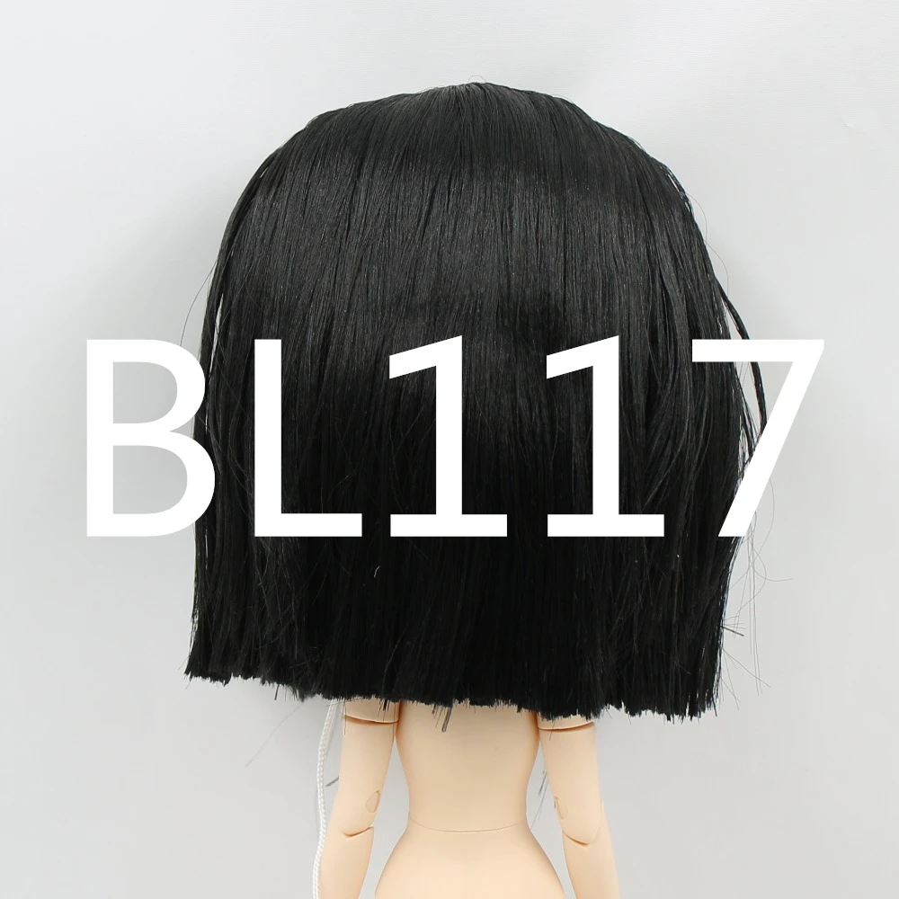DBS blyth doll icy doll rbl scalp and dome short hair wig toy accessory for DIY custom doll anime blonde hair black hair - Image 3