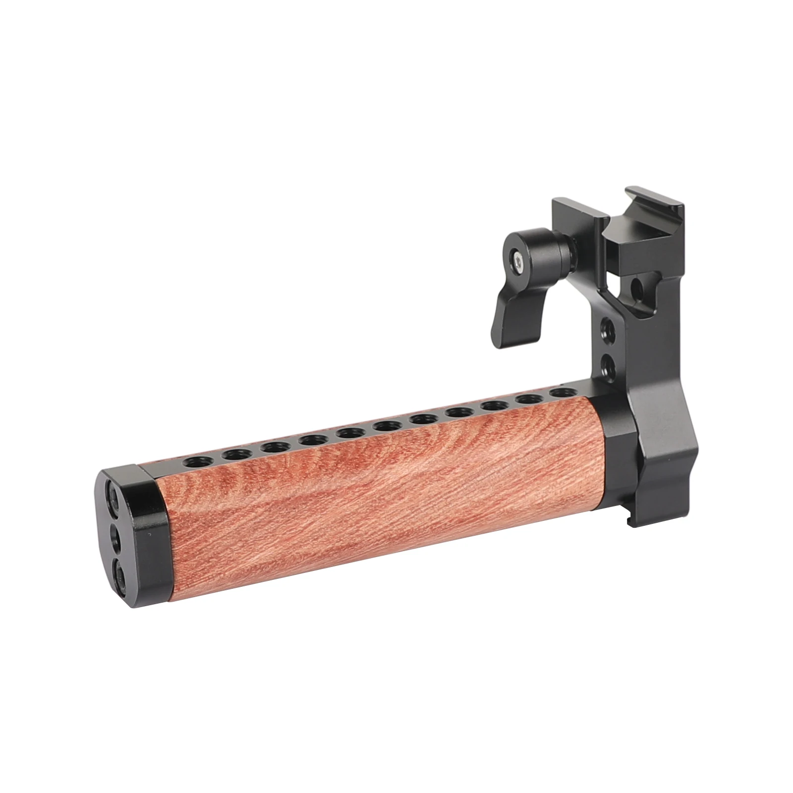 CAMVATE-empuñadura superior NATO de liberación rápida (cubierta de goma) con riel de seguridad NATO de 70mm para sistema de soporte de aparejo de jaula de cámara DSLR