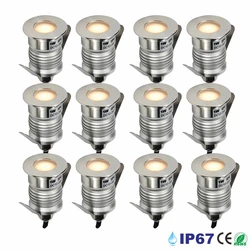 1W IP67 Mini LED Underground Light DC12V Garden Recessed In Ground Spot Lamp Outdoor Stair Pathway Yard Floor Landscape Lighting