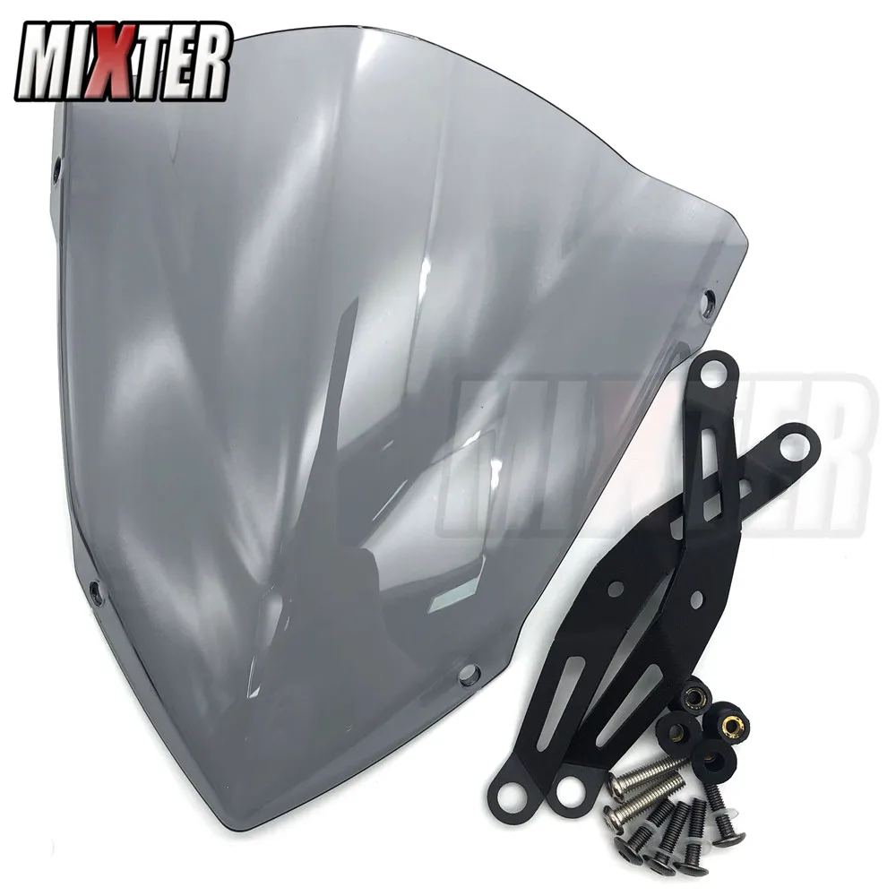 Motorcycle Sports Touring Front WindScreen Windshield Viser Visor Wind Deflector For YAMAHA MT25 MT03 2020-2024 MT-25 MT-03 2023