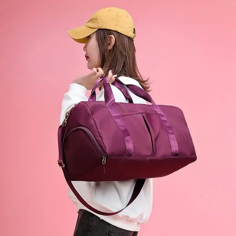 Sports Bags Female Yoga Handbag Oxford Trolley Case Travel Training Women Messenger Bags Gym Shoulder Canvas Bag Tennis