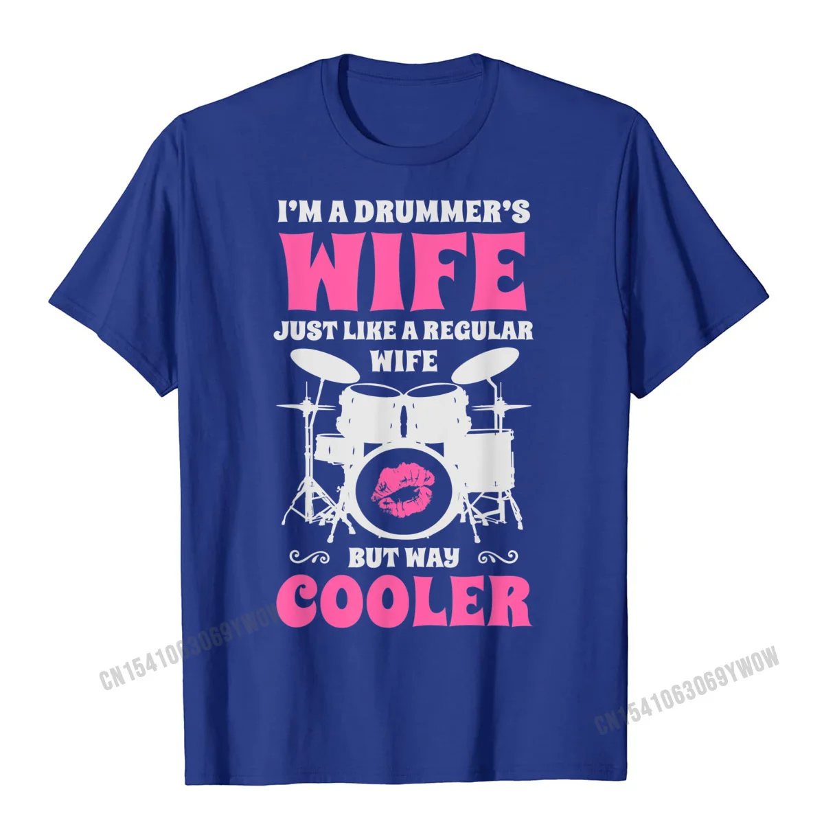 Im A Drummers Wife Funny Women Drummer Drumset Drum Set T-Shirt Men Comfortable Man T Shirt Graphic Cotton Tops & Tees Cool