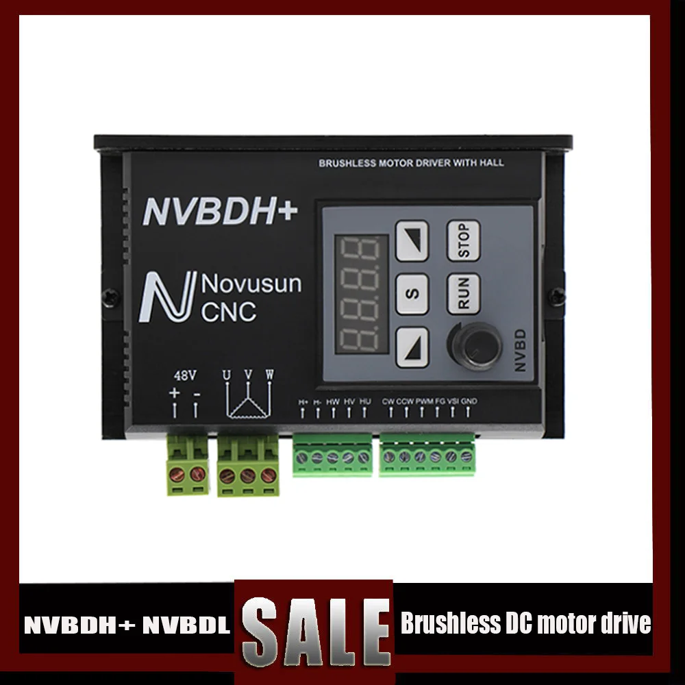 

2022 Latest Nvbdh+nvbdl Brushless Dc Motor Drive Controller 400w Digital Display Cnc Milling Machine Spindle