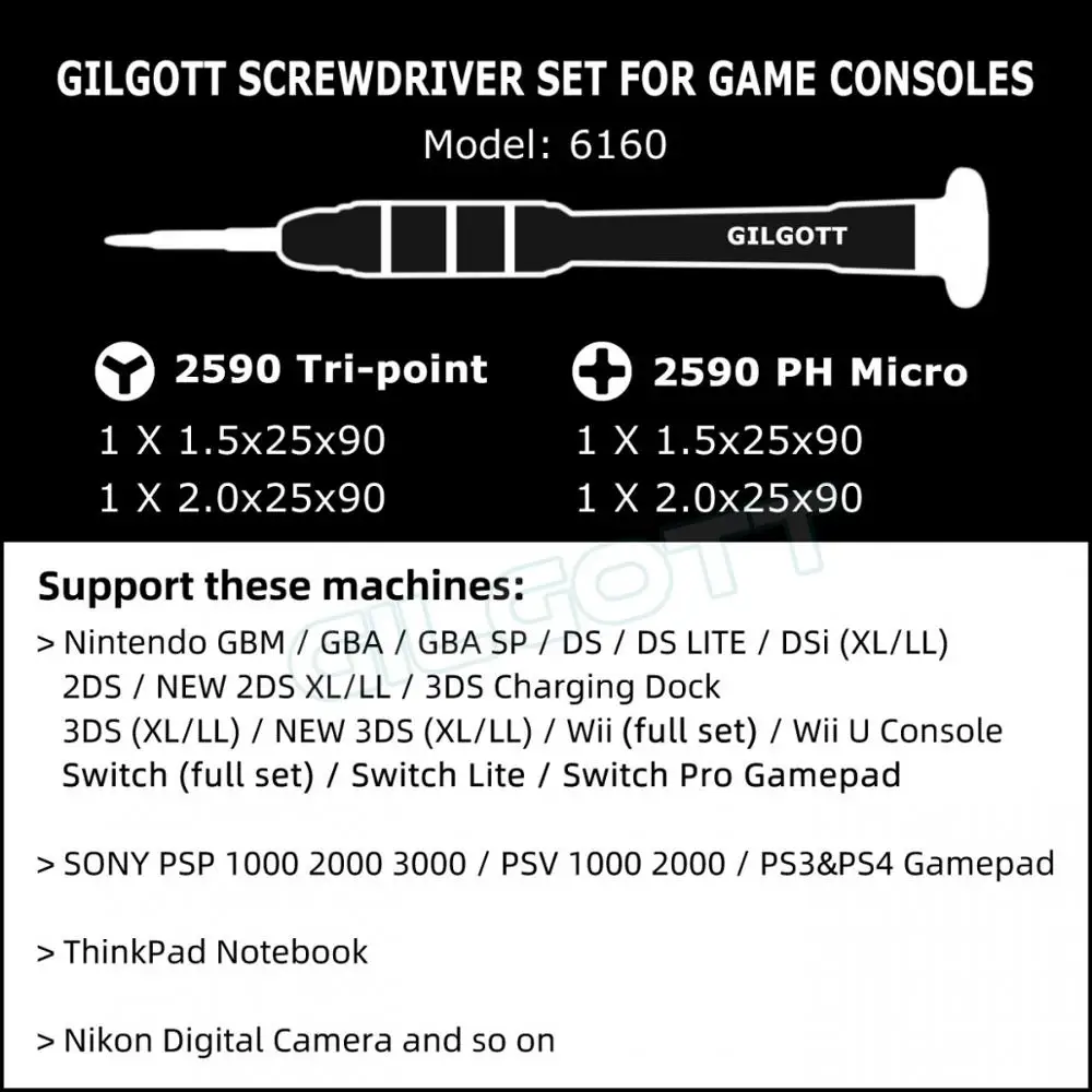 GILGOTT 9PCS in 1 Cacciavite Set di strumenti di riparazione fai-da-te per Nintendo Switch Lite NS Joycon Controller Nuovo 3DS DSi Wii GBASP GBM 2DS