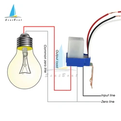 12V 24V 220V automatico On Off fotocellula interruttore del sensore dell'iluminazione pubblica interruttore automatico dell'iluminazione pubblica notte On Day Off interruttori del sensore