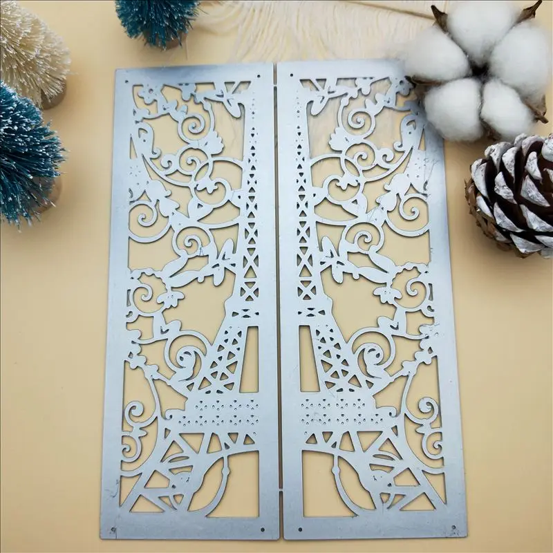 Iron tower Metal Cutting Dies Large size Scrapbooking For wedding Card Making DIY Embossing Cuts New Craft Pattern