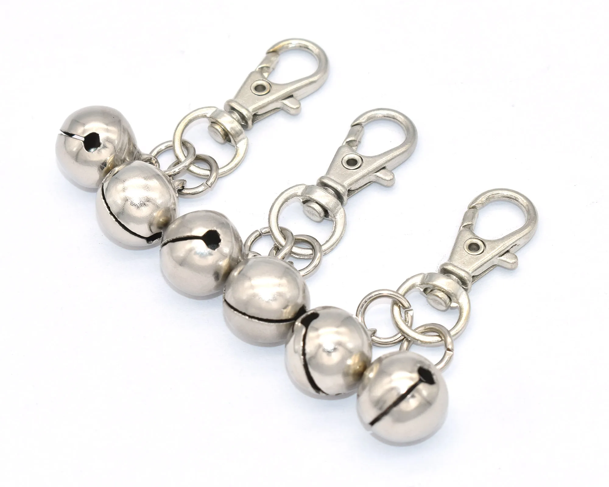 

Silver Tiny Jingle Bells Christmas Bells Swivel Clasps Jewelry Design Pet Collar Bell Charms Holiday Bells Bell Decoration