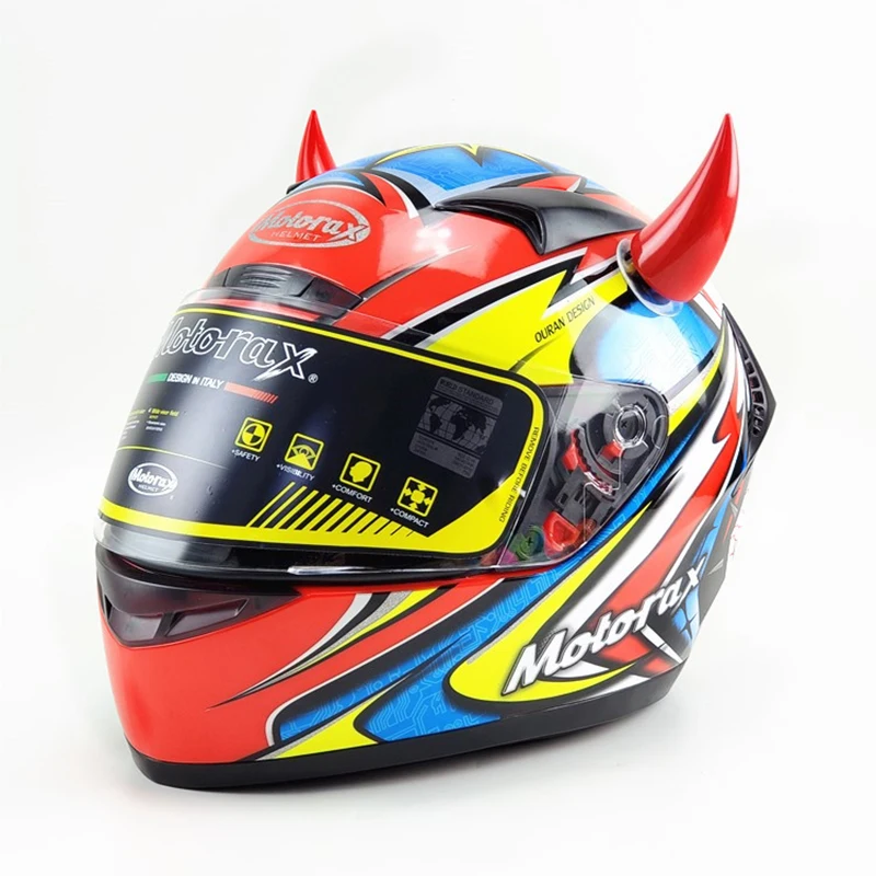 devil horn motorcycle helmet Flair Make a statement with these Large Black Devil Horns Red Devil Helmet Horn Set