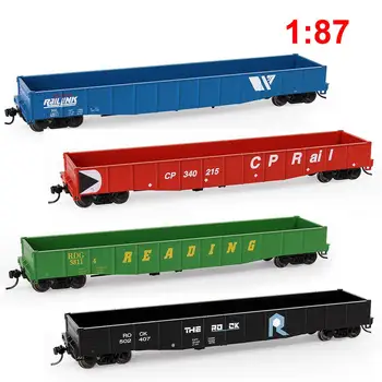Evemodel C8743 HO Scale 1:87 Low-Side Gondola Car – 53-Foot Open Railway Freight Wagon Model for Model Train Layouts 1