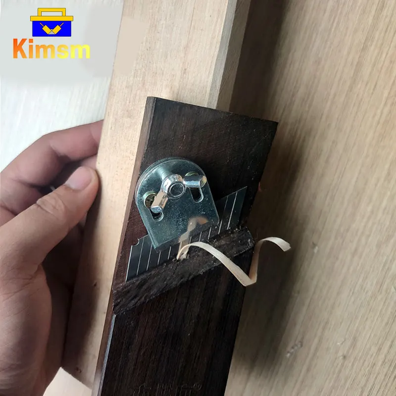 45 ° สไตล์เกาหลี Ebony มุม Chamfer Plane 0-4Mm Chamfer ความลึก Art ใบมีดสำหรับงานไม้ปรับตัดเครื่องมือ Ebony สกัด