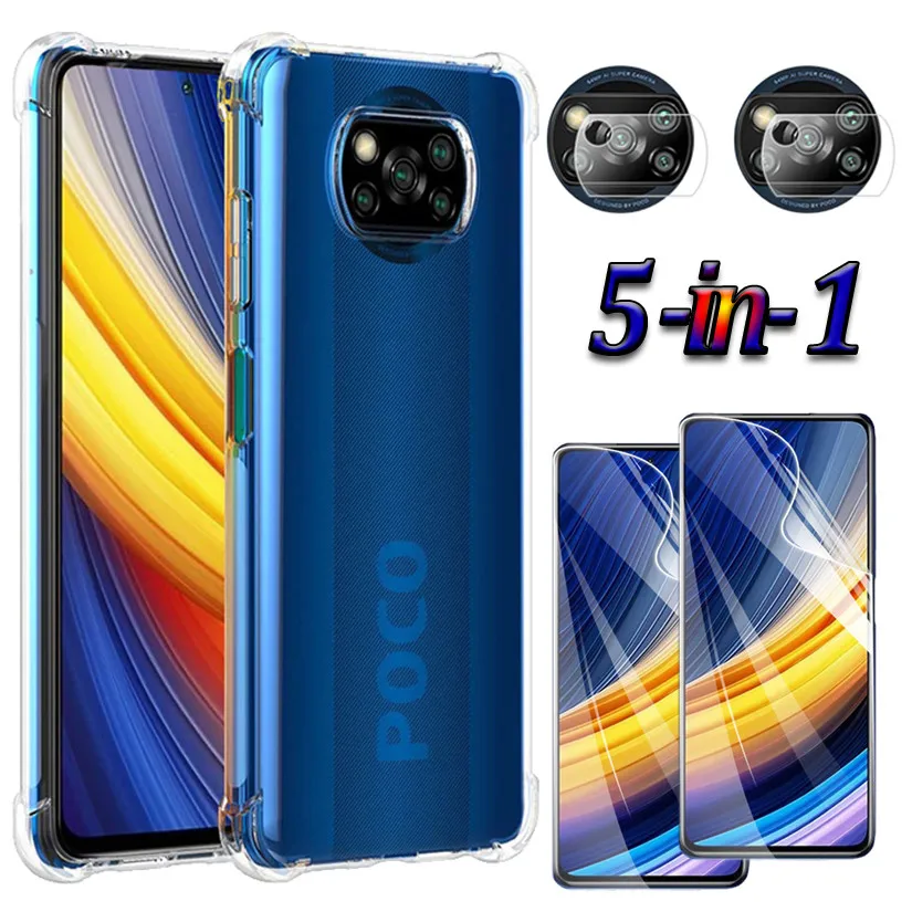 

Поко X3 нфс протектор чехол Poco X3 pro чехол + гидрогель пленка для Xiaomi Litte Poko X3 X-3 силиконовый чехлы Pocophone F2 F3 PocoX3 pro Case окофон Ф2 про Поко Ф3 Поко X3 про