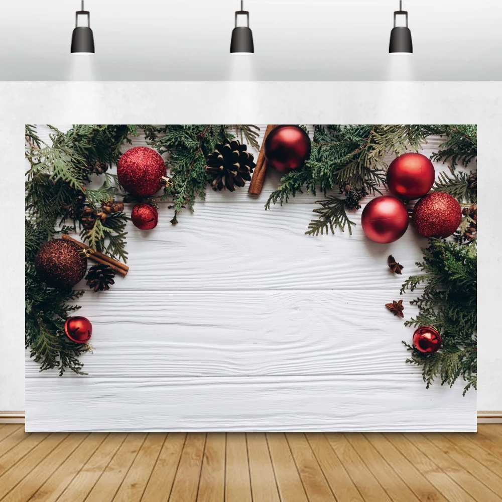 الشتاء عيد الميلاد مجلس خشبي التصوير خلفية الزهور البتلة ألواح الغذاء استحمام الطفل الطفل فوتوكورد خلفية استوديو الصور