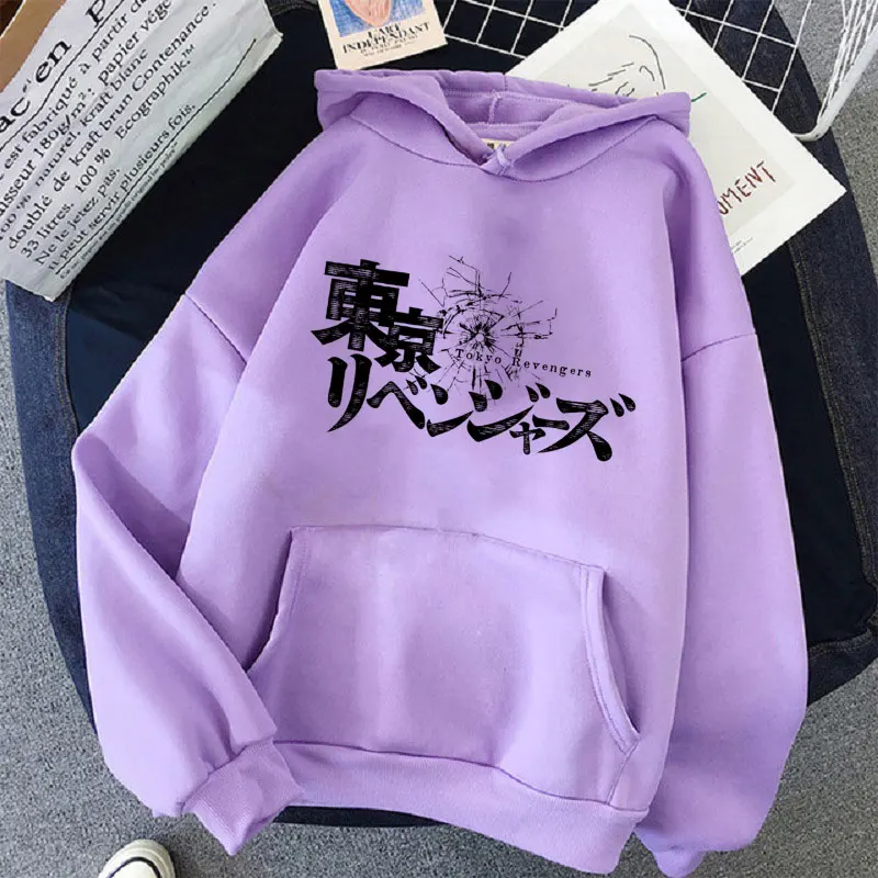 Japanese Anime Tokyo Revengers Graphic Hoodie Women Hip Hop Harajuku Oversized Tops Sweatshirt Unisex Winter Hoodies Female Y2k