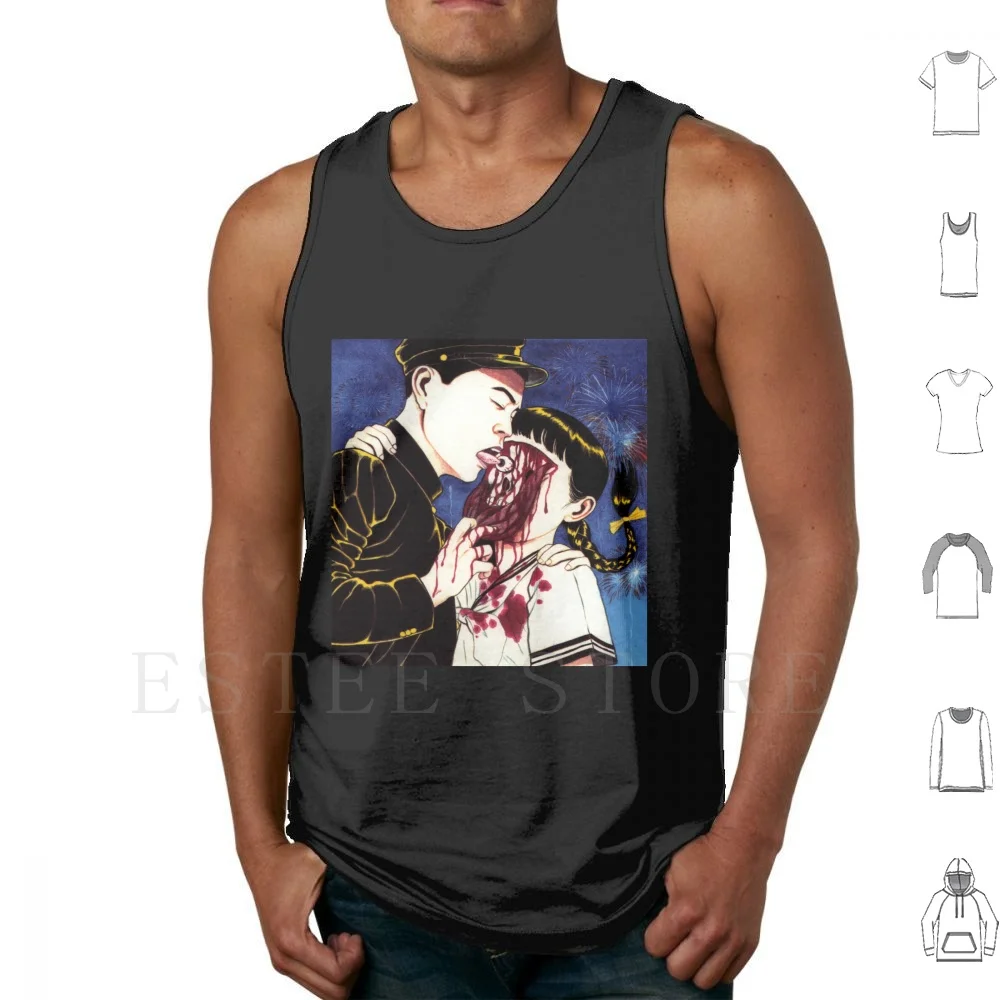 

Suehiro Maruo Майки для лизания глаз Жилет без рукавов Suehiro Maruo Uzumaki Akira Рукав Аниме