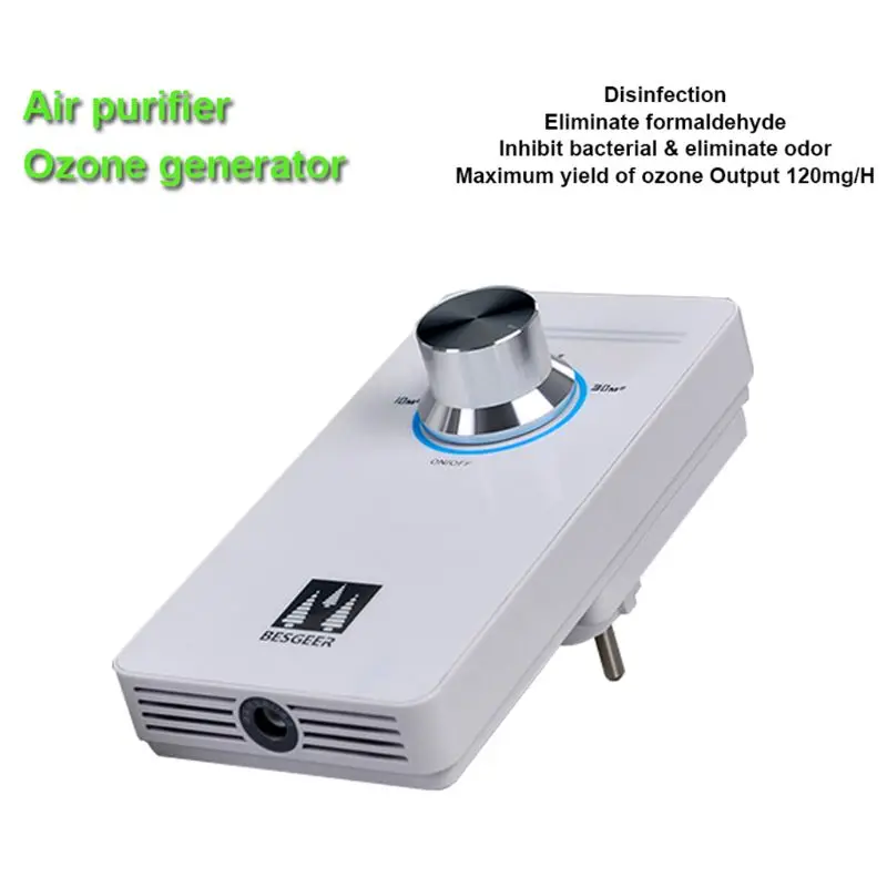 Plug in O3 Air Purifier Ozone Generator Machine for Home Room Travel Mini Portable Ozone Cleaner