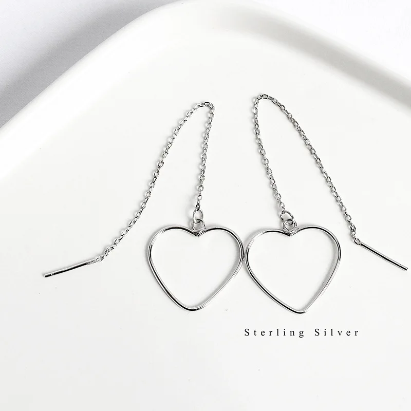 Heart Drop Earrings from the Silver,Ts Style Good Ethnic Jewerly For Women,2021Ts Gift In 925 Sterling Silver