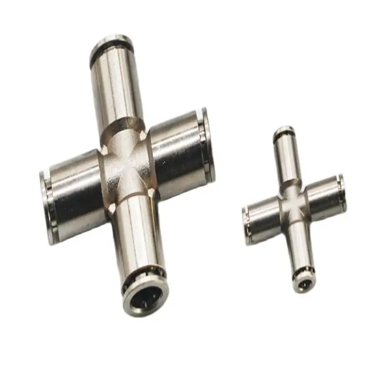 Water Pipe Head   Connector Four-Way Connection 4 Ways Cross  Pneumatic Quick    Insertion