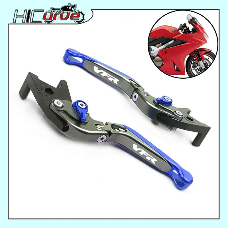 

For HONDA VFR750 1991-1997 VFR800/F 2002-2017 Motorcycle Accessories Folding Extendable Brake Clutch Levers LOGO VFR