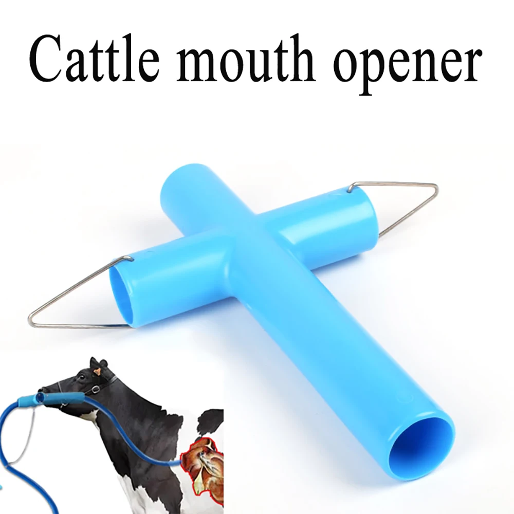 Bovine Cow Cattle Horse Donkey Mouth Opener Pipe Plastic Drenching Pouring Or Gastric Lavage Device Livestock Farm Supplies