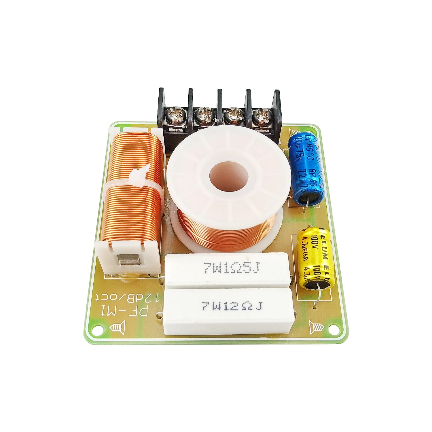 Divisor de frecuencia media de Audio de coche, altavoz cruzado de rango medio puro de 10-60W, 380HZ-3,8 KHZ, 1 vía, para 4-8 Ohm, 2 piezas