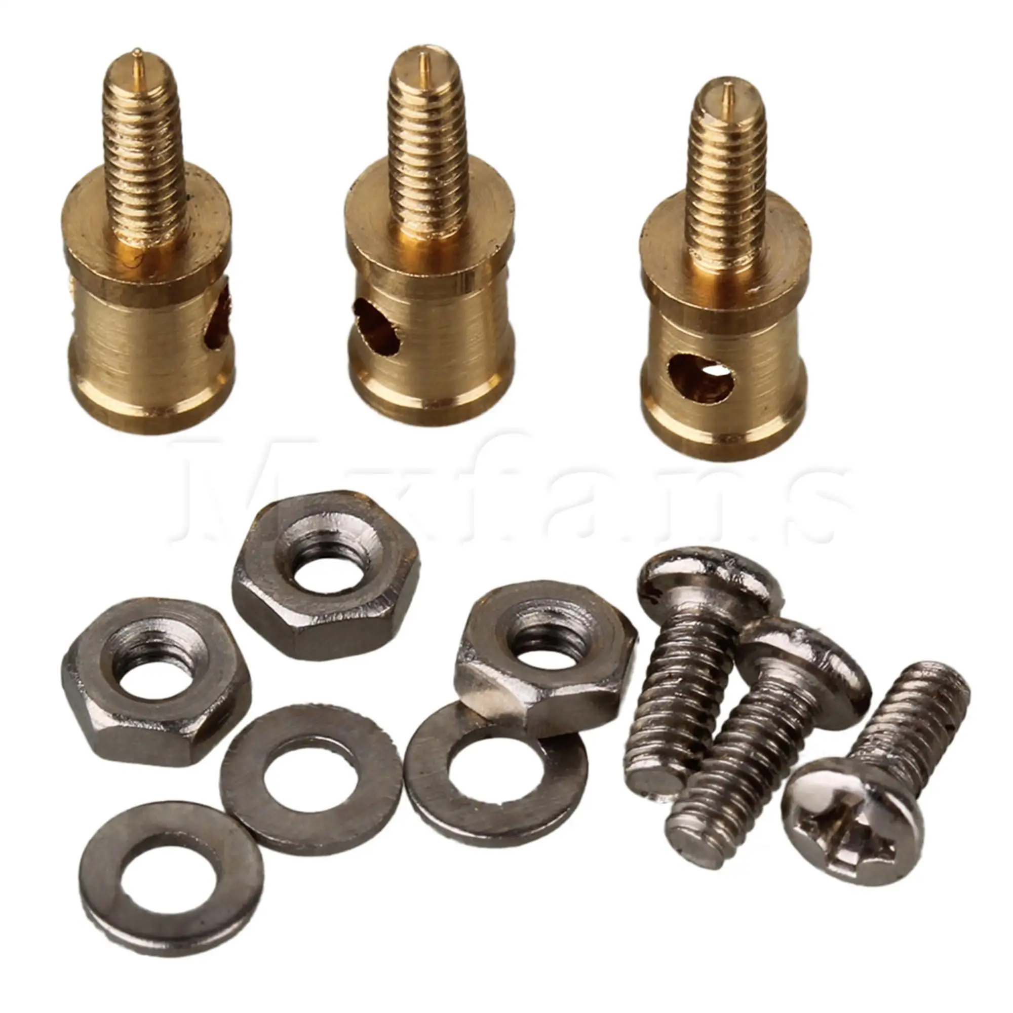 1.5mm Metal RC Model Pushrod Linkage Stopper with Screws Nuts and Gasket for RC Airplane Pack of 40