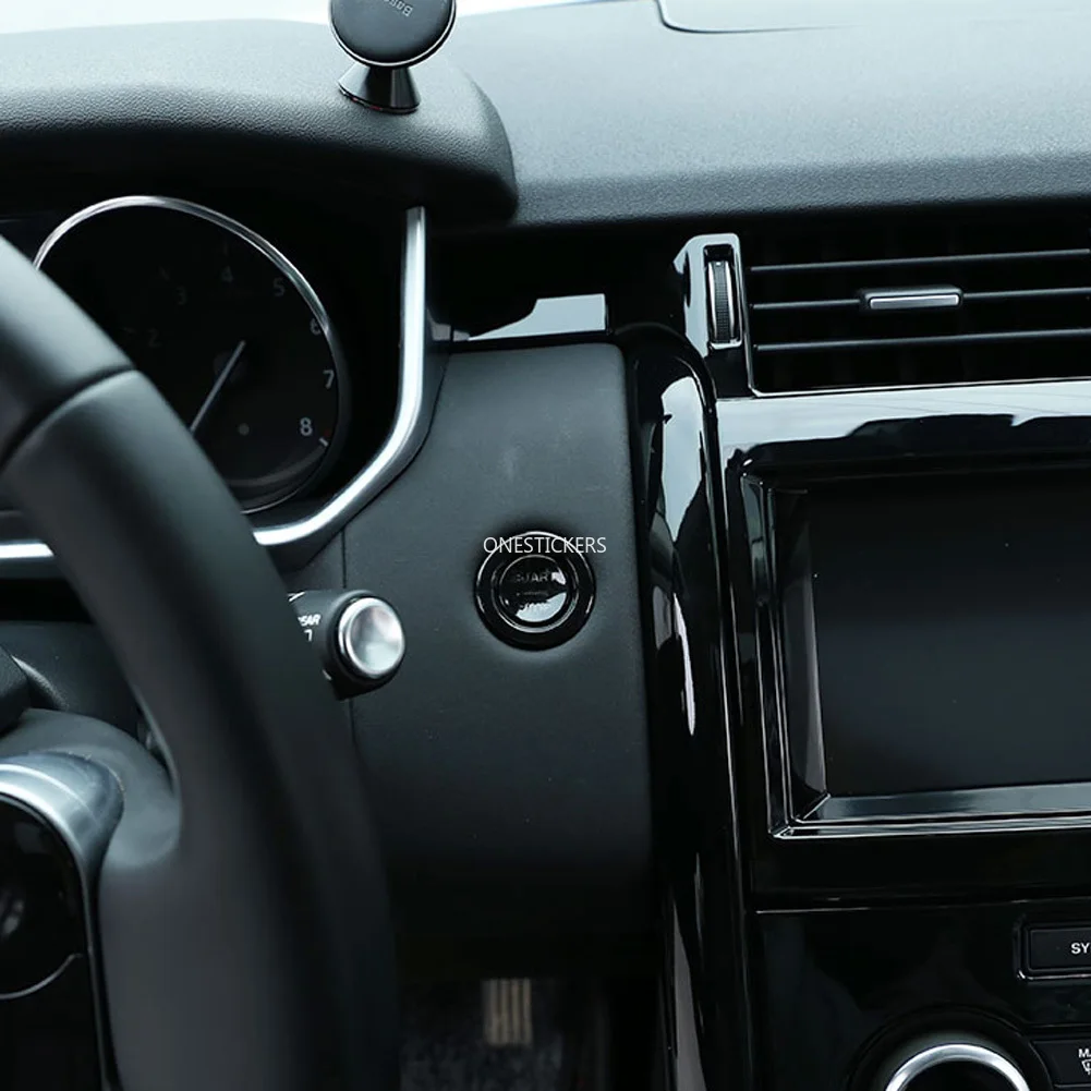 Car Engine Start Stop Button Ring Trim Cover For Land Rover Range Rover Evoque Velar RR Sport L494 Vogue L405 Discovery 5 Sport