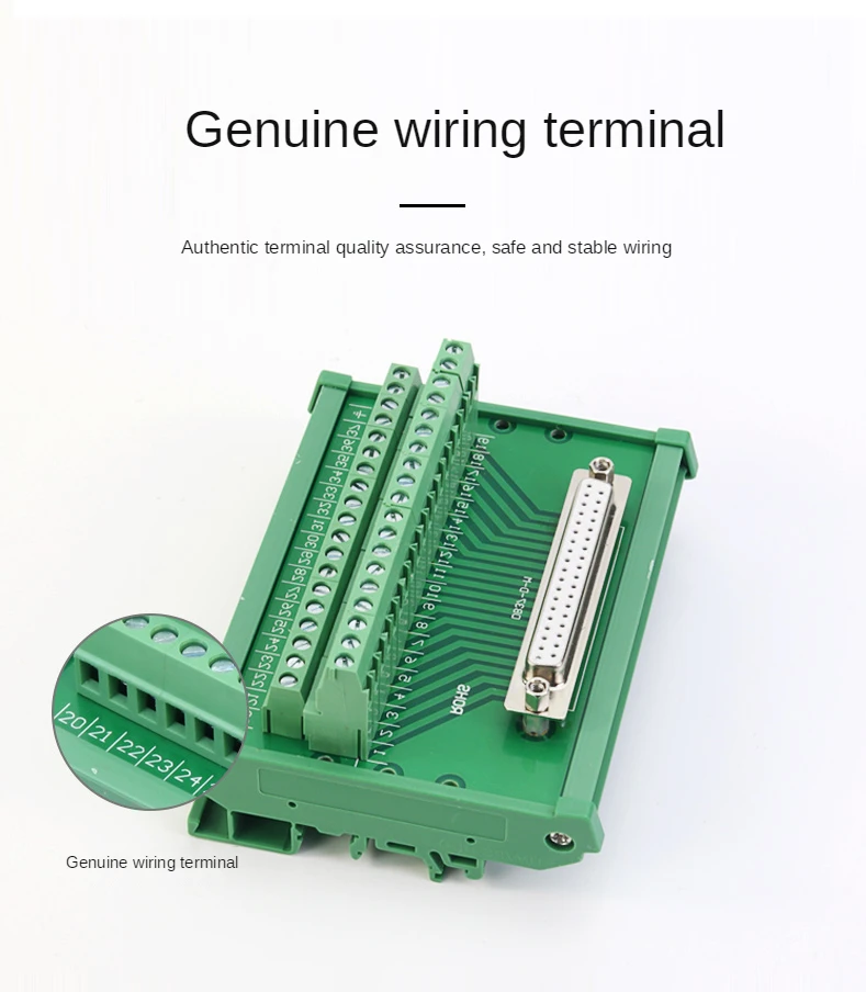 

DB37 Guide rail male female 37-pin trunk terminal connector D-sub37P wiring terminal board Bus horizontal