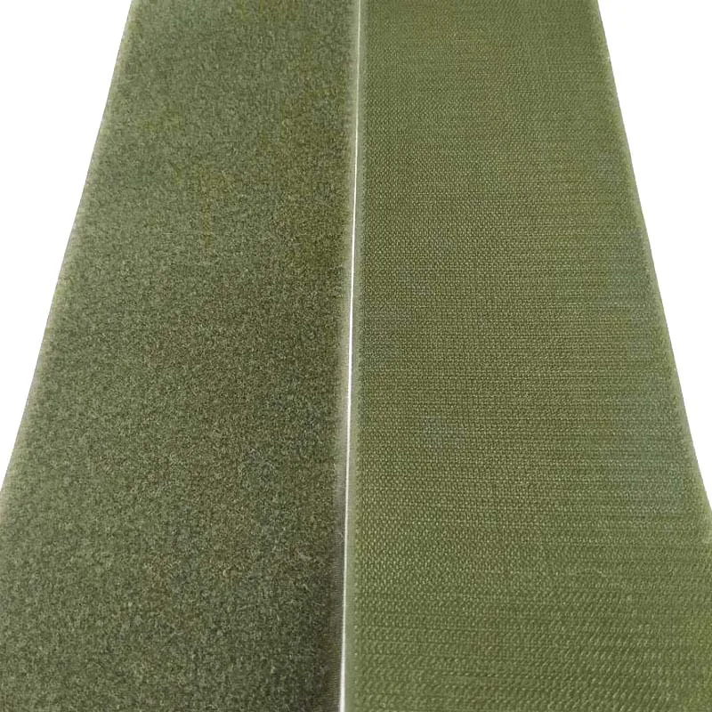 2-10cm Width Olive No Adhesive Hook Loop Fastener Tape For Sewing Magic Tape Sticker Strap Couture Strip