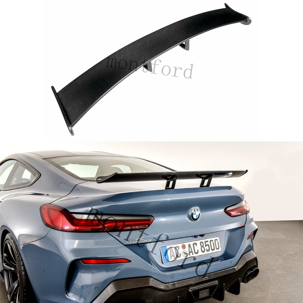 

Real Dry Carbon Fiber Material Back Trunk Wing Rear Spoiler Tail Decoration For BMW 8 Series G14 G15 G16 Sports 2018+ Car Tuning