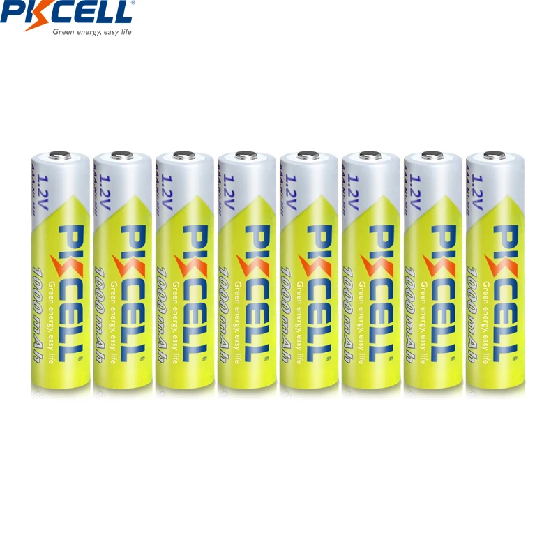 24PC PKCELL  1.2V AAA Battery 1000MAH 3A aaa Ni-MH batteries AAA Rechargeable Battery toys with 6PC Battery Box holder