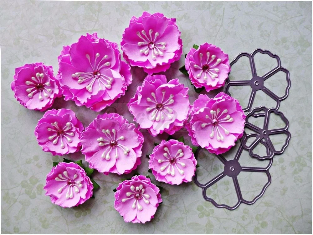Metal Cutting Dies Cut Die Mold FLOWERS Scrapbook Paper Craft Knife Mould Blade Punch Stencils