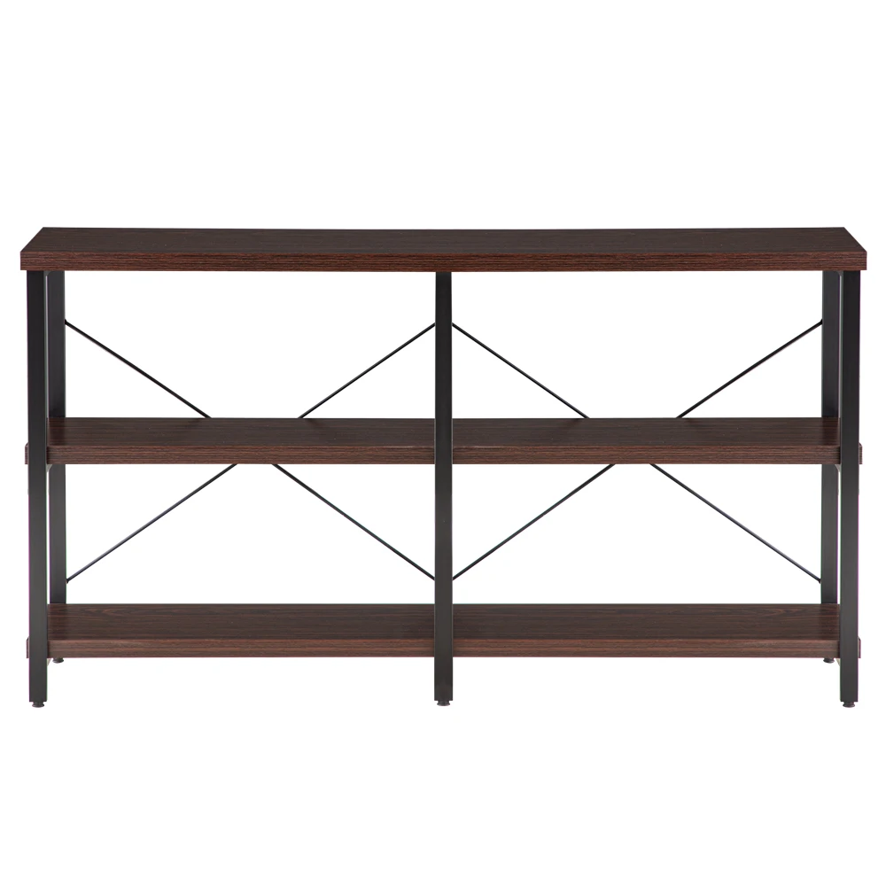 (140x34x76cm) Industrial Style Cross Porch Table on the Back of the Third Floor End Table Side Table Console table