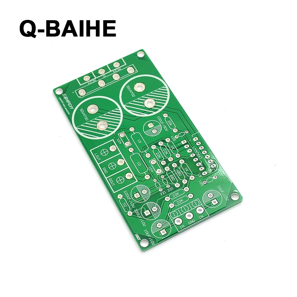 50w + 50w lm4766 chip amplificador de potência de canal duplo kit diy sc com filtro retificador placa amplificadores de capacitor
