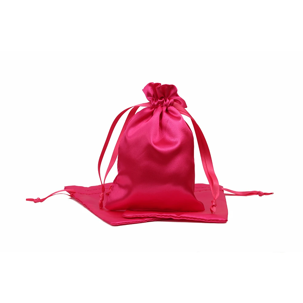 High quality 7*9cm drawstring Satin pouches for jewelry gift accessories cosmetics silver jewelry bags pouches