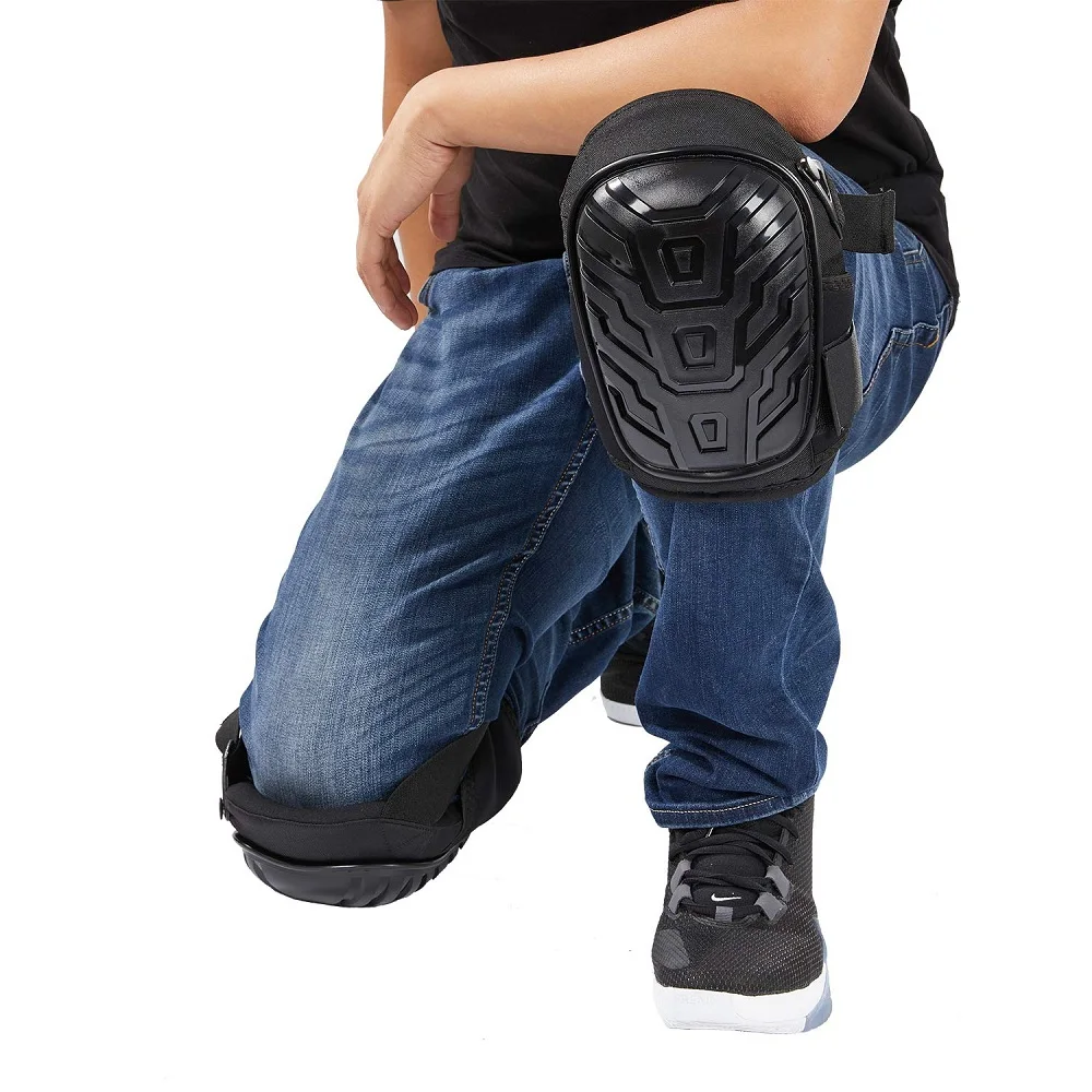 Professional Knee Pads for Work - Heavy Duty Foam Padding and Comfortable Gel Cushion for Construction, Gardening, Flooring