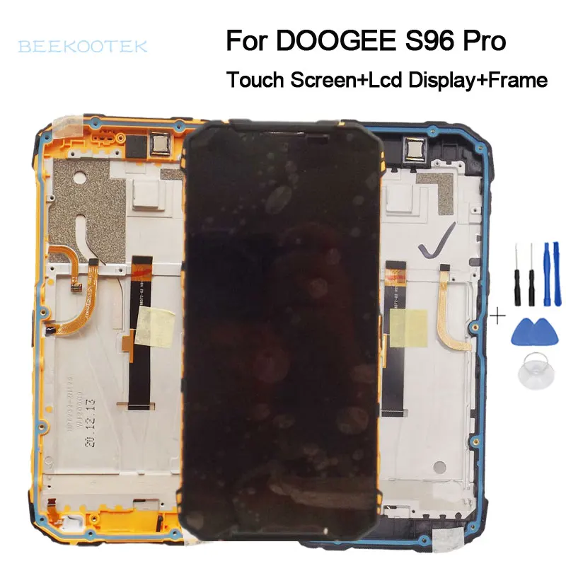 

New Original For Doogee S96 Pro Frame LCD Display And Touch Screen Digitizer Assembly 6.22 '' Doogee S96Pro Screen Replacement