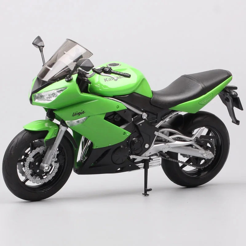 1/10 Welly Scale Kawasaki Ninja 650R ER-6f EХ-6 Motorcycle Model Diecast Vehicles Sport Touring Racing Bike Toys Thumbnails Kids