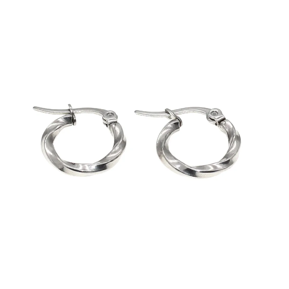 316l Stainless Steel all Size Hoop Earrings No Easy Fade Allergy Free Ears Jewelry Accessories Brief Style