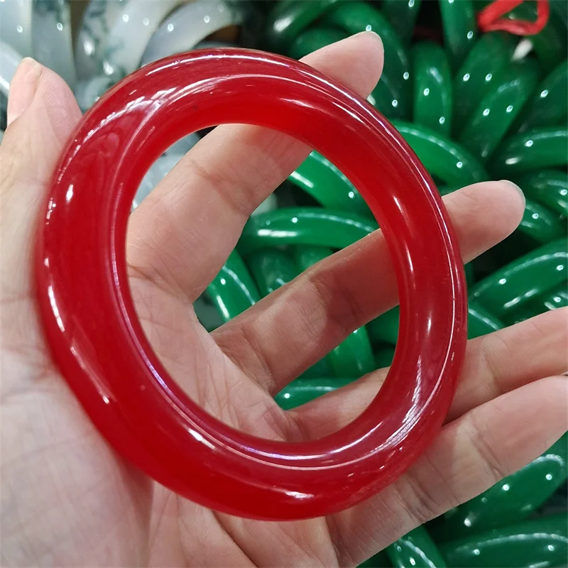 

Hot Selling Natural Hand-carved Jade Bangle 56-62mm Fashion Jewelry Bracelet Accessories Men Women Luck Gifts