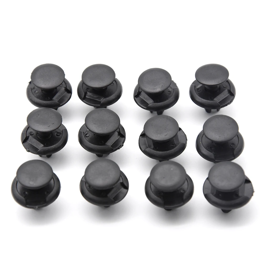 50pcs 8mm 6mm Black Plastic Vehicle Car Bumper Clips Fastener Buckle Interior Trim Card Door Liner Fixed Clamp Fit For Toyota