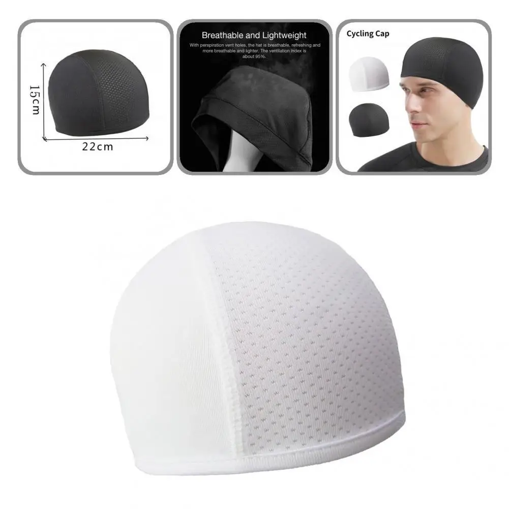 Helmet Liner Hat No Brim Cycling Inner Cap One Size Ergonomic  Chic Moisture Absorbing Skull Cap