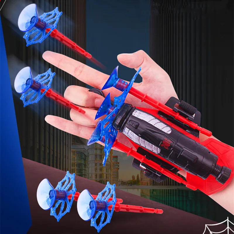 Juego De 18 Piezas De Lanzador De Telarañas Spider-Man - Guantes, Dardos Con Ventosa Y Accesorios Para Fiestas