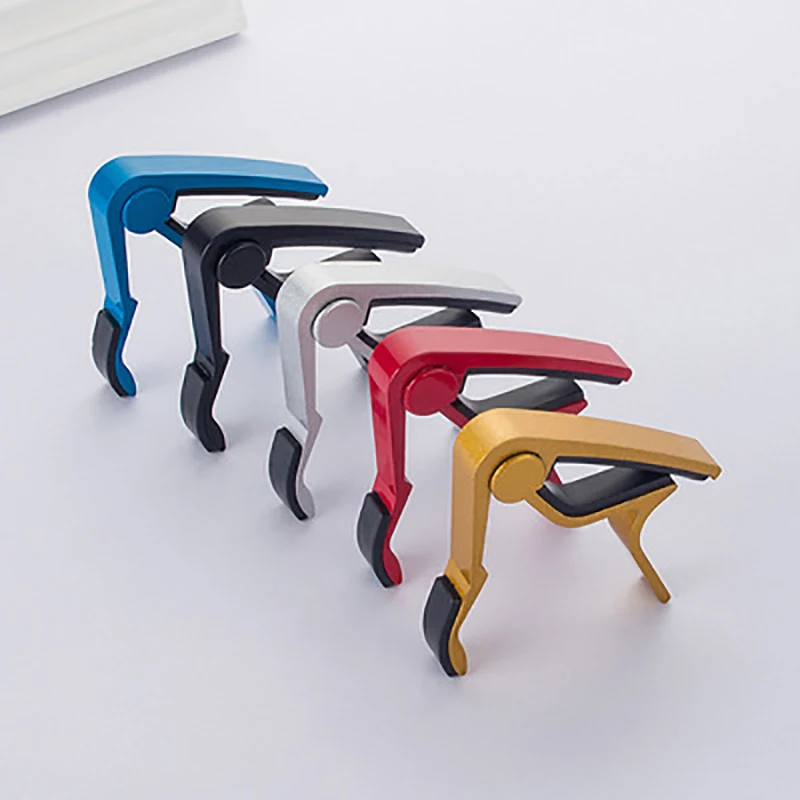 Capo para Guitarra Acústica, Clip de Transposición para Guitarra Folk, Capo Metálico para Ukelele, Accesorios para Guitarra, Regalos Musicales de Alta Calidad