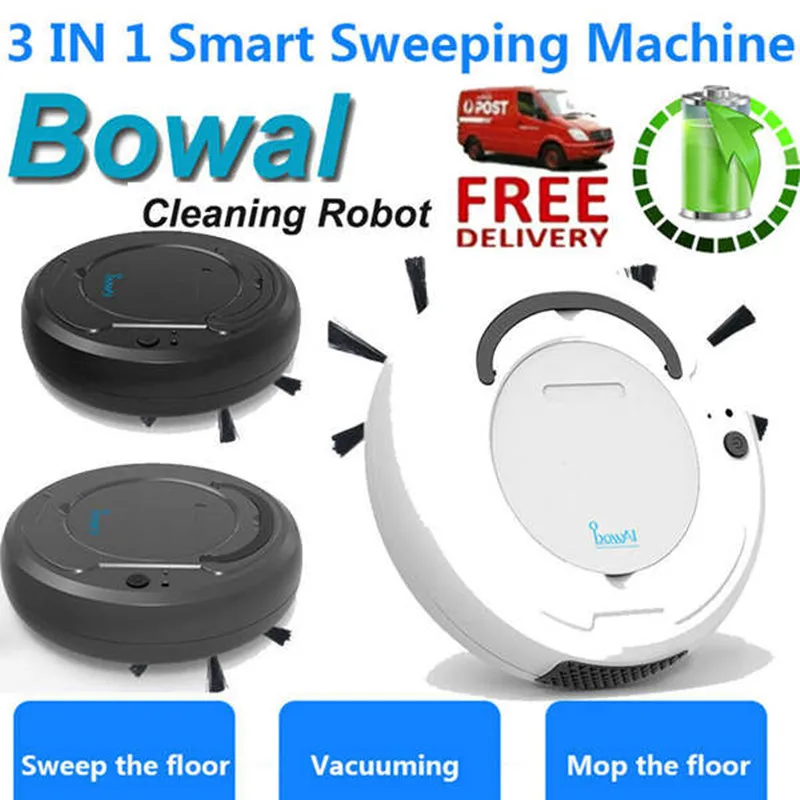 

Intelligent Robot Vacuum Cleaner 3 in 1 Rechargeable Household Robot Floor Sweeping Cleaning Machine large Capacity