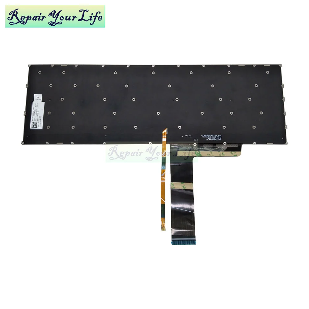 لوحة مفاتيح بإضاءة خلفية لـ Lenovo IdeaPad ، لوحات مفاتيح إنجليزية ، الولايات المتحدة والمملكة المتحدة ، SN20W65236 ، 5-15 ، 5-15iil05 ، 15ITL05 ، 15ARE05 #6