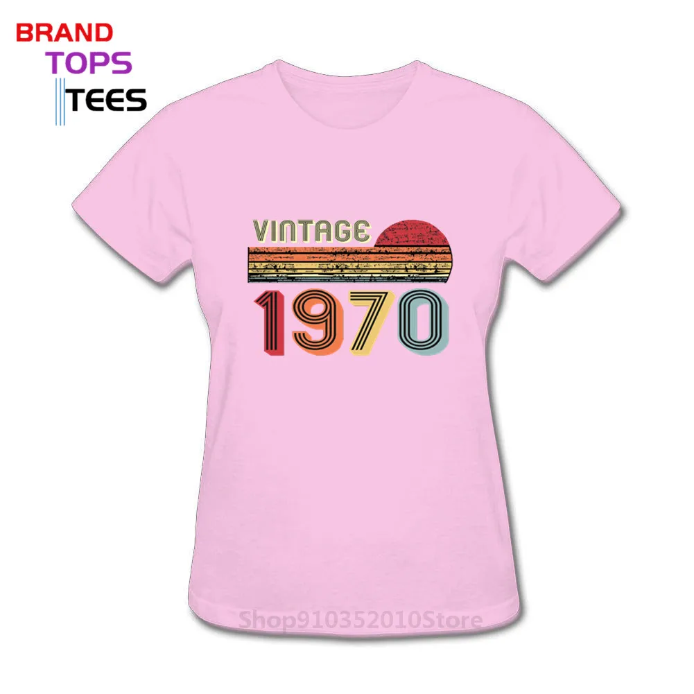 Vintage 1970 Original Parts T shirt Women 50 Years Old tshirt Made in 1970 T-shirt Women Retro 50th Birthday gift tee shirt