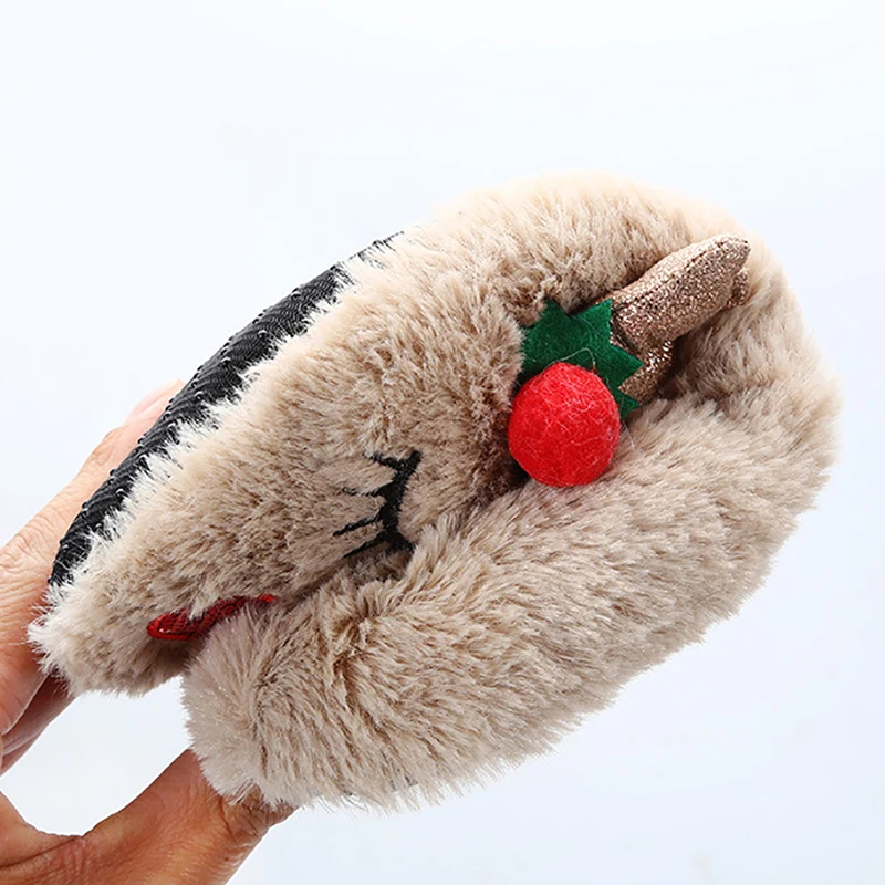 Fluffy Women Family Slipper Warm Antlers Cute Christmas Slippers Cartoon Non-slip Best Slippers For home Cozy Floor Soft slipper