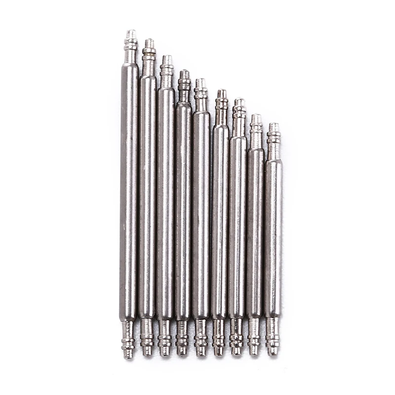 20PCS Watch Band Link Stainless Steel Spring Pin Bar Repair Strapping Parts Pins Watchmaker 20mm 22mm 24mm 18mm Dia 1.5mm