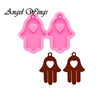 Hand Earrings Silicone Molds DIY Black Lives Matte Jewelry Shiny Epoxy Resin Mould Custom Wholesale DY0579