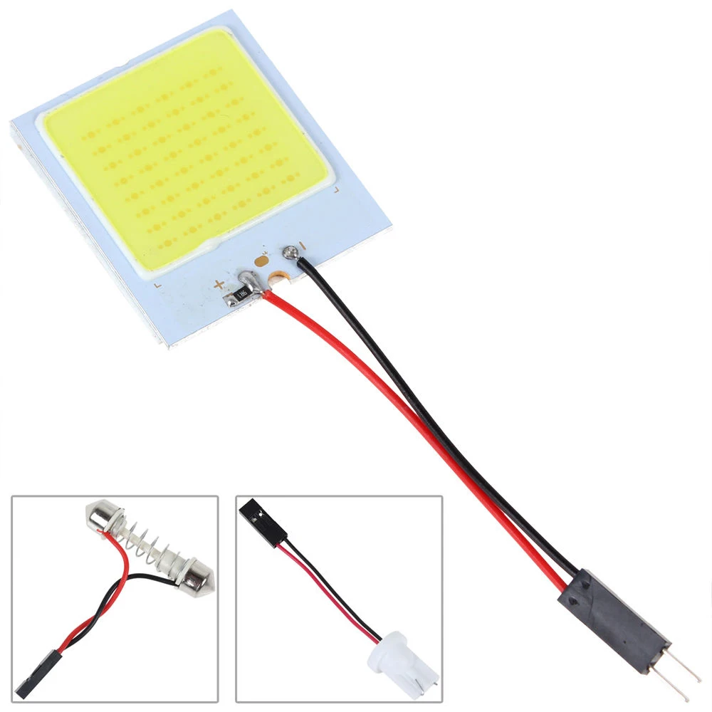 

Universal 1PC Car Auto Interior T10 4W 48 SMD LED HID Dome Map Light Bulb Interior Panel Lamp Bright Car Accessories Useful